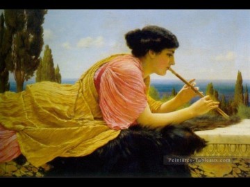 Mélodie 1904 néoclassique dame John William Godward Peinture décoratif
